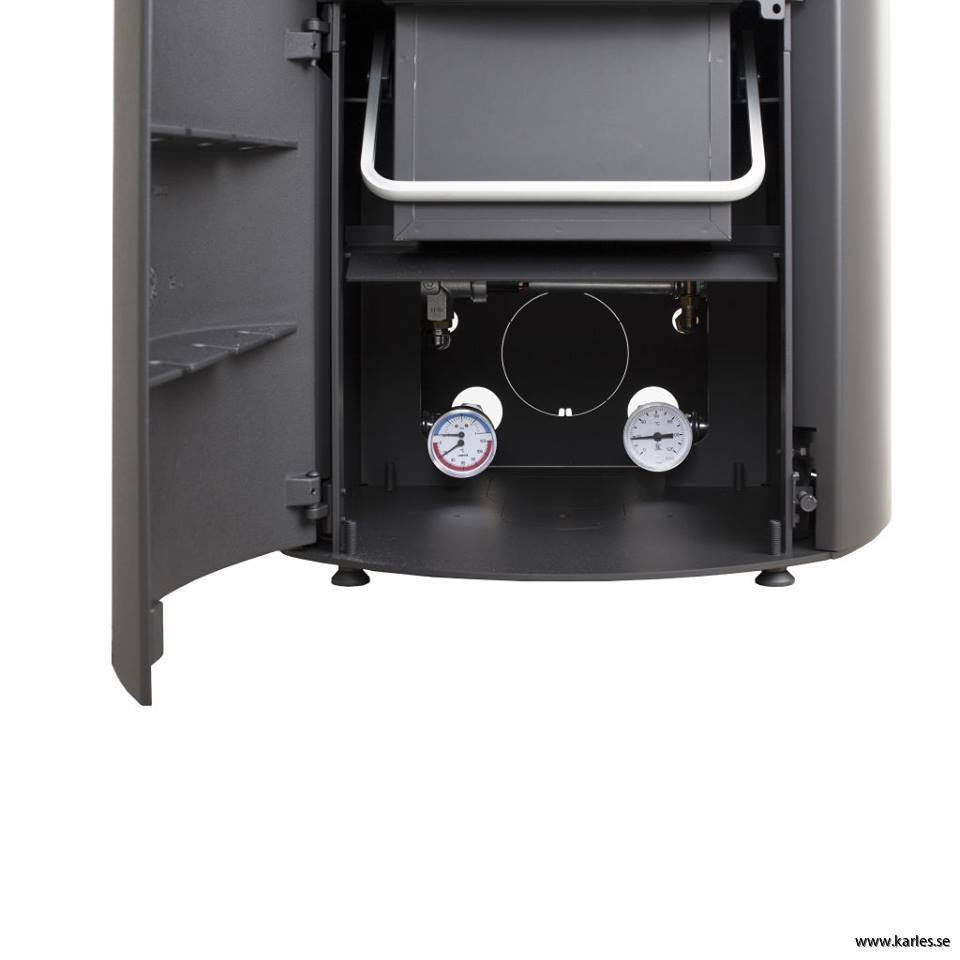 Aqua Performance Kit för vattenmantlad kamin. Ger stabil returtemperatur, skyddar värmeväxlare och förbättrar energieffektiv uppvärmning i hemmet.