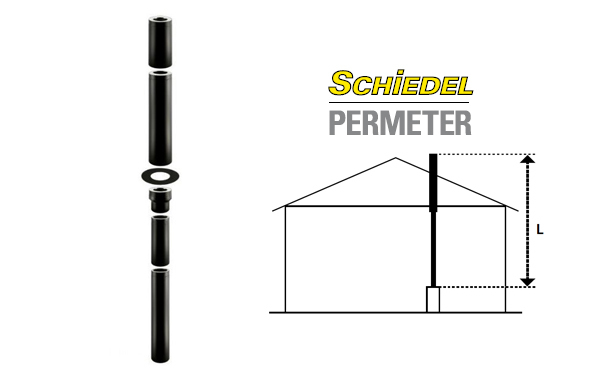 Skorsten Schiedel Permeter-modulskorsten-150mm - Bild 3