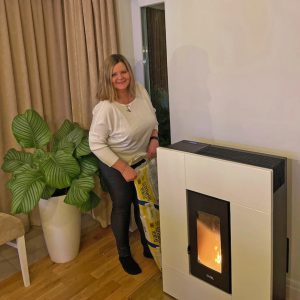 Skorstensfri pelletskamin GRACE 7kW-Cadel-flera varianter