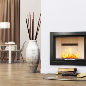 Insatskamin med hisslucka-Hitze ALBERO 16kW