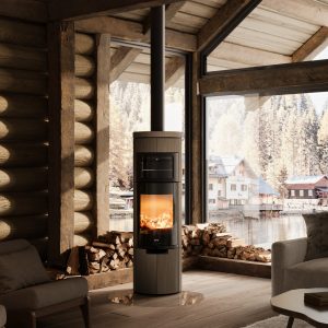 Braskamin med bakugn-HETA Scan-Line 920B-varianter