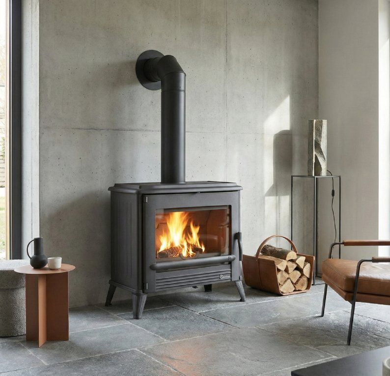 Gjutjärnskamin MODENA 10kW-Invicta-flera färger - Bild 2