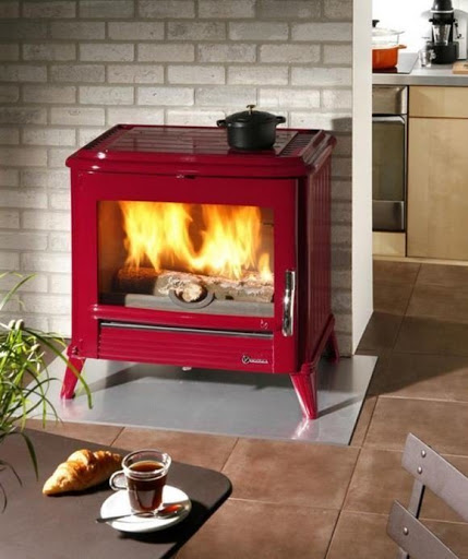 Gjutjärnskamin MODENA 10kW-Invicta-flera färger - Bild 7