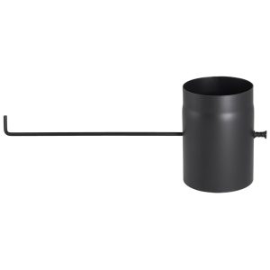 Rökrör 25cm med spjäll-kaminrör i diameter 120-200mm